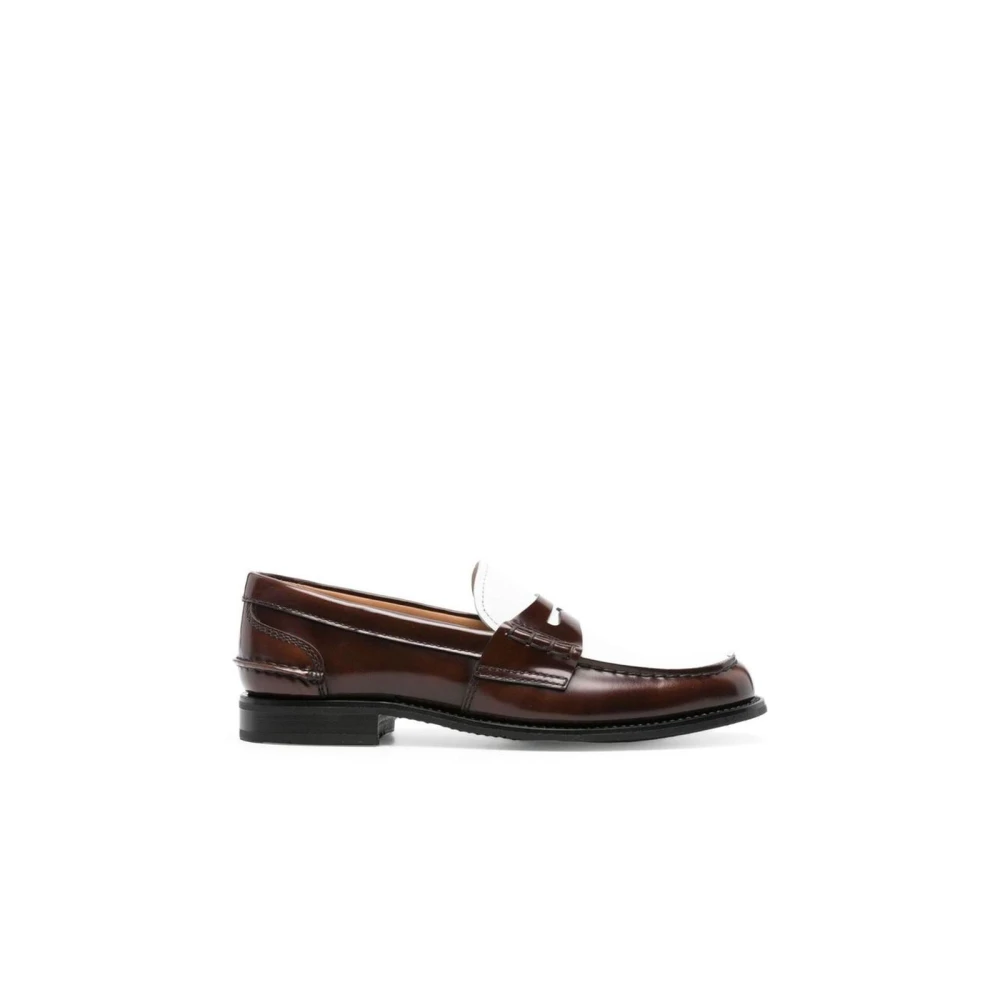 Church's Women's Brown Calfskin Slip-On Loafers