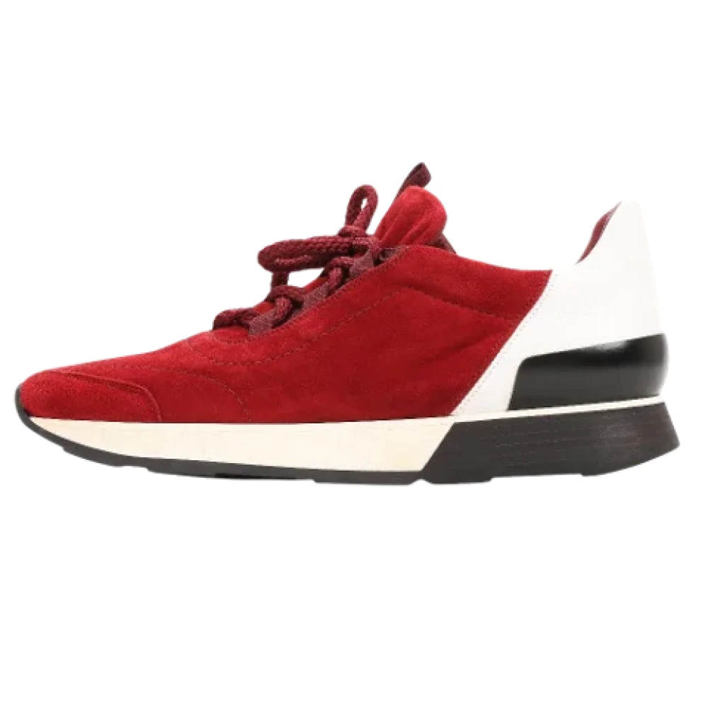 Hermès Vintage Pre-owned Mocka sneakers Red, Dam