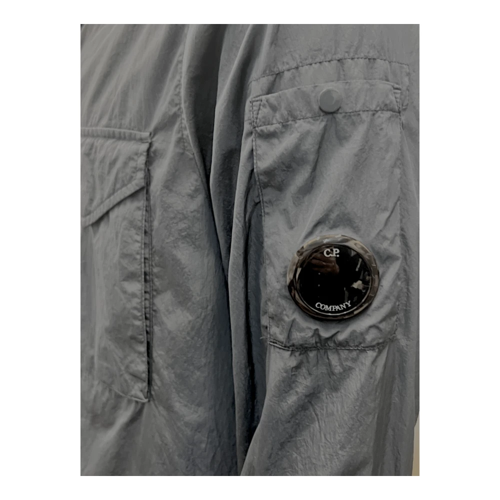 C.P. Company Gerecycled Nylon Overshirt in Blauw Blue Heren