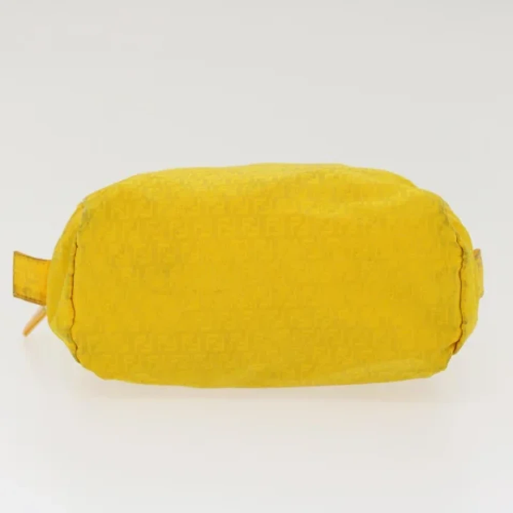 Fendi Vintage Pre-owned Canvas fendi-bags Yellow Dames