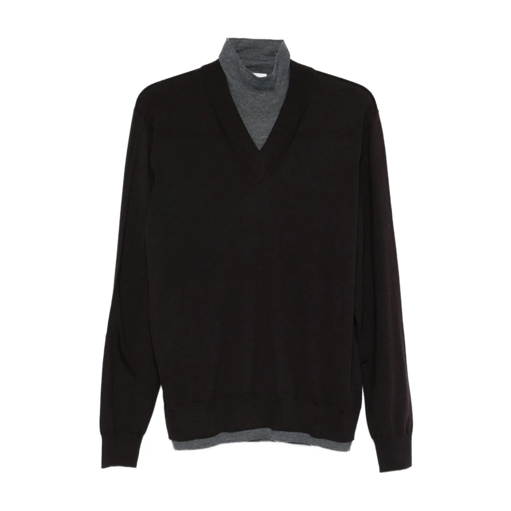 Knitwear > V-neck Knitwear - - Paolo Pecora - Modalova