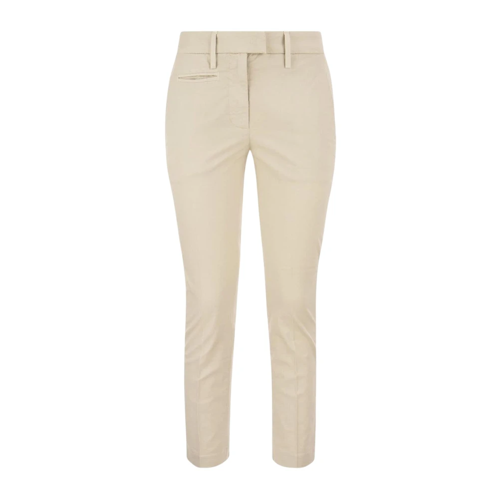 Dondup Femme Beige Pantalons, Taille: W30 Pantalon Chino Coupe Slim Parfaite