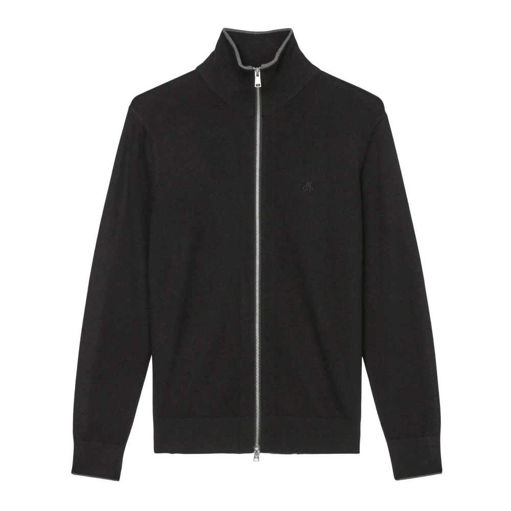 Marc O'Polo Ritssluiting vest regular Black Heren