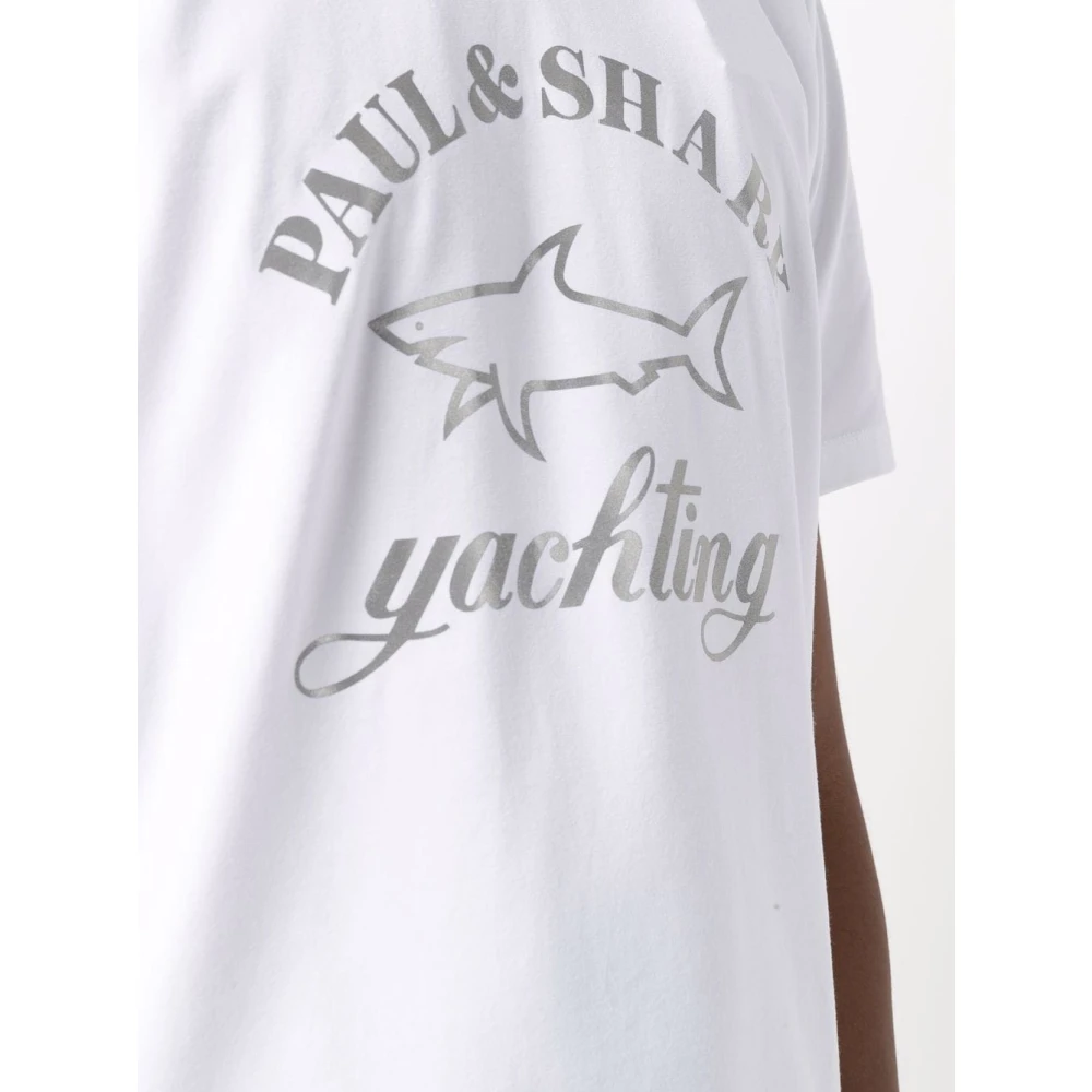 PAUL & SHARK T-Shirt VAN Katoen White Heren