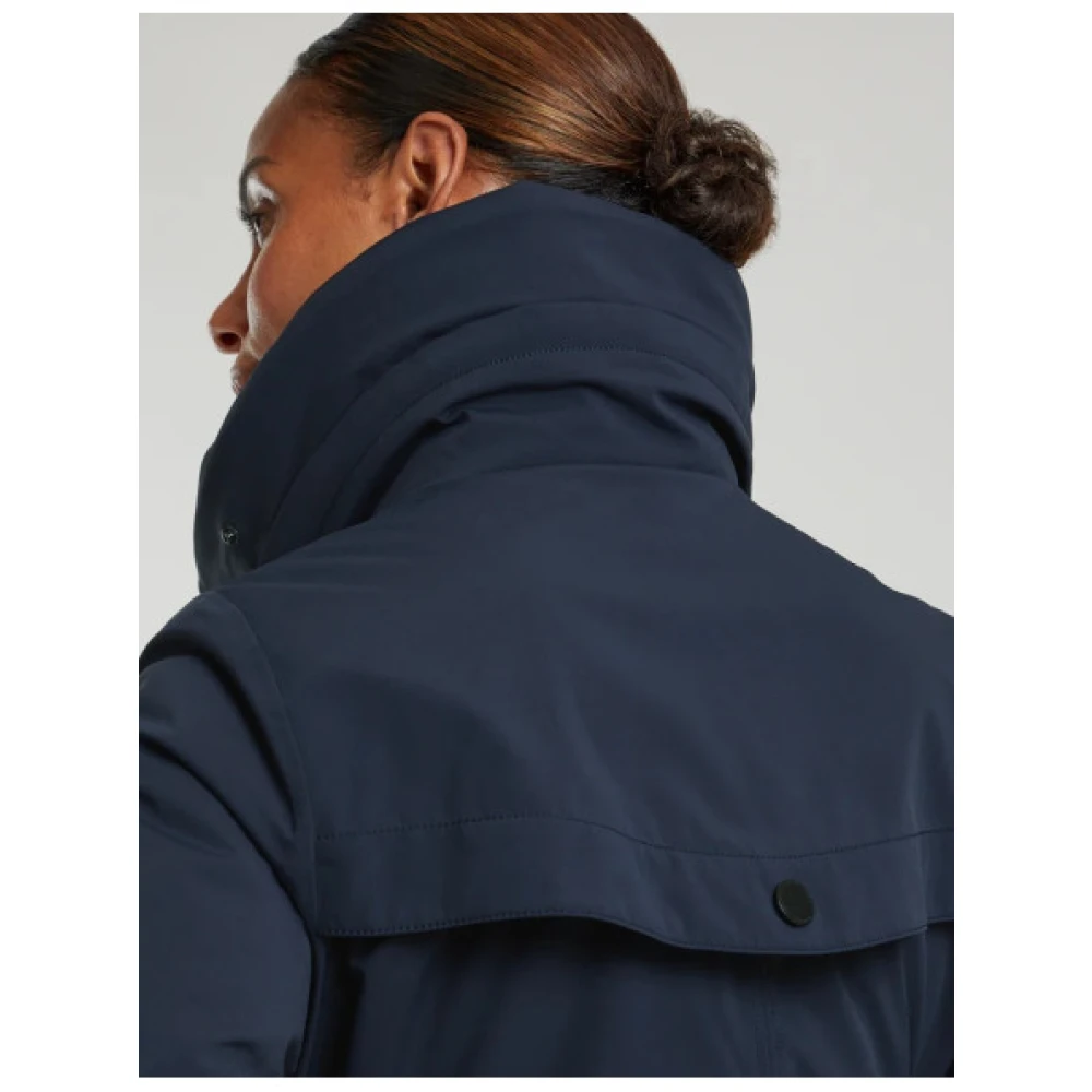 Creenstone Lange Waterdichte Parka Evanna Model Blue Dames
