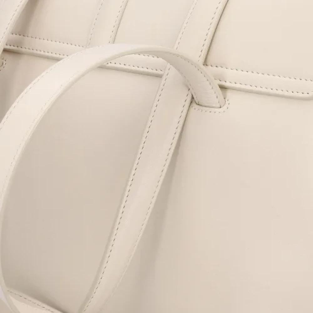 Celine Vintage Pre-owned Leather celine-bags Beige Dames