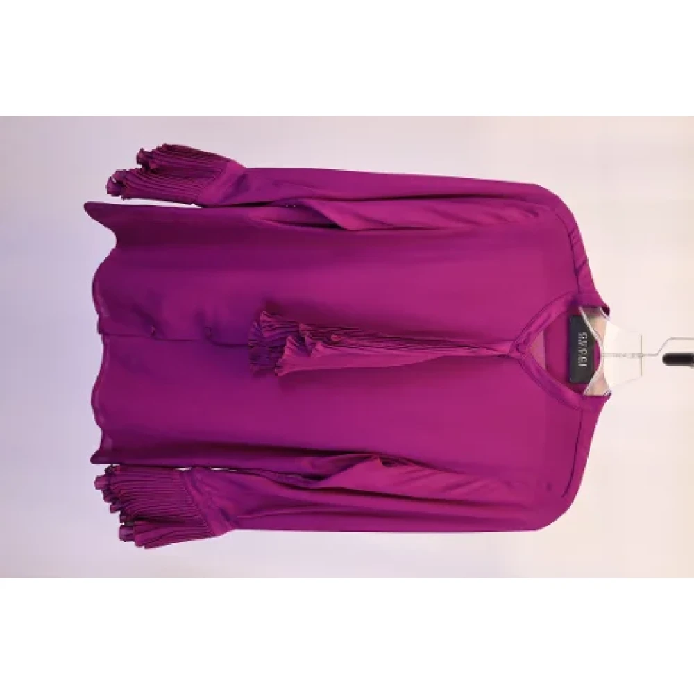 Gucci Vintage Pre-owned Silk tops Purple Dames