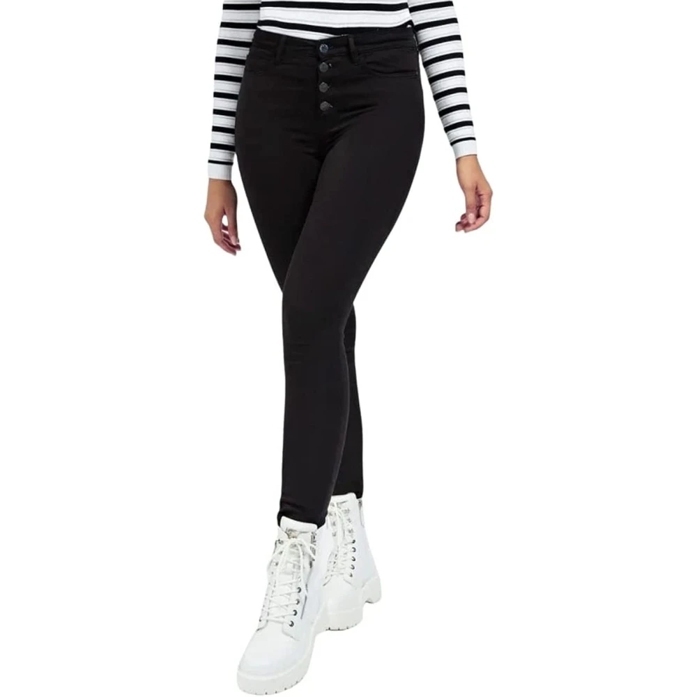 Guess Slim-fit Broek Black Dames