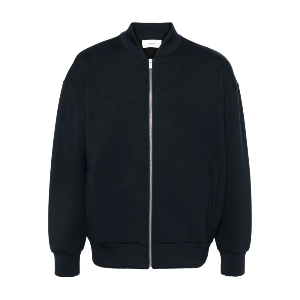 Lardini Navy Blue Baseball Kraag Jas Blue Heren