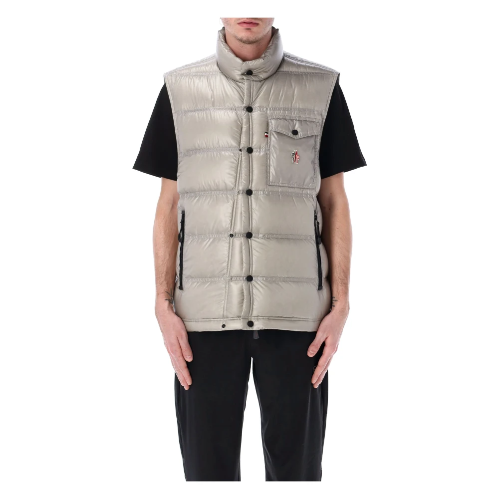 Moncler - Jackets > Vests - Gray - Moncler - Modalova