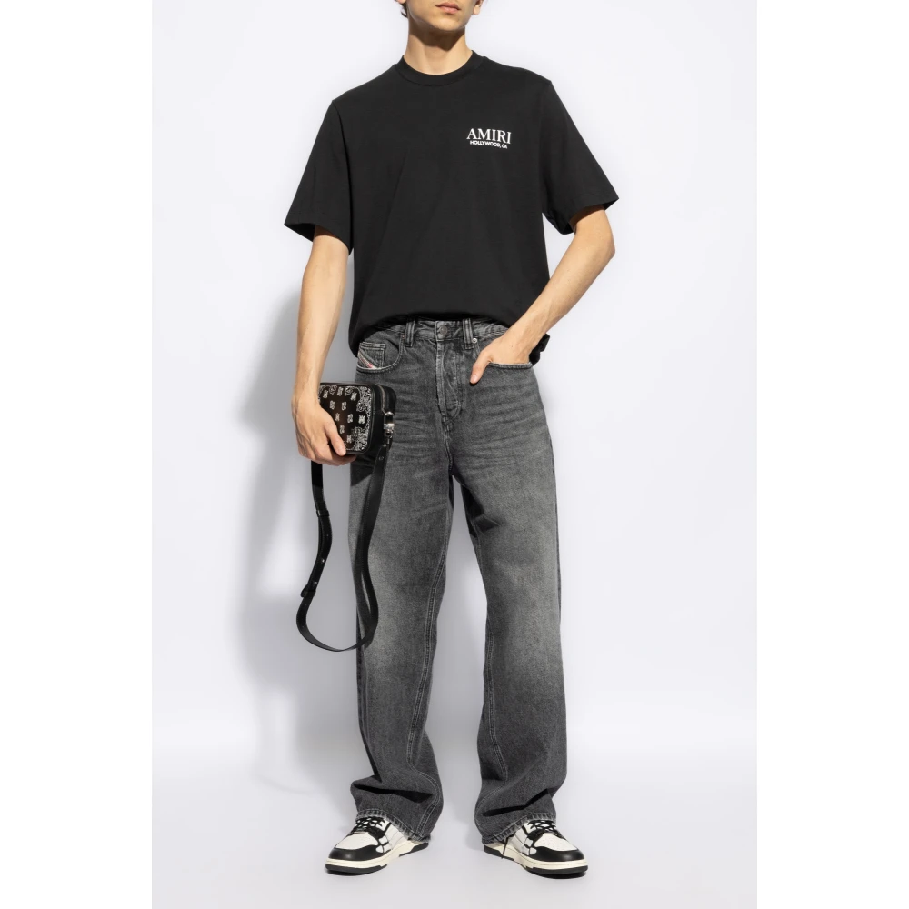 Amiri Geprint T-shirt Black Heren