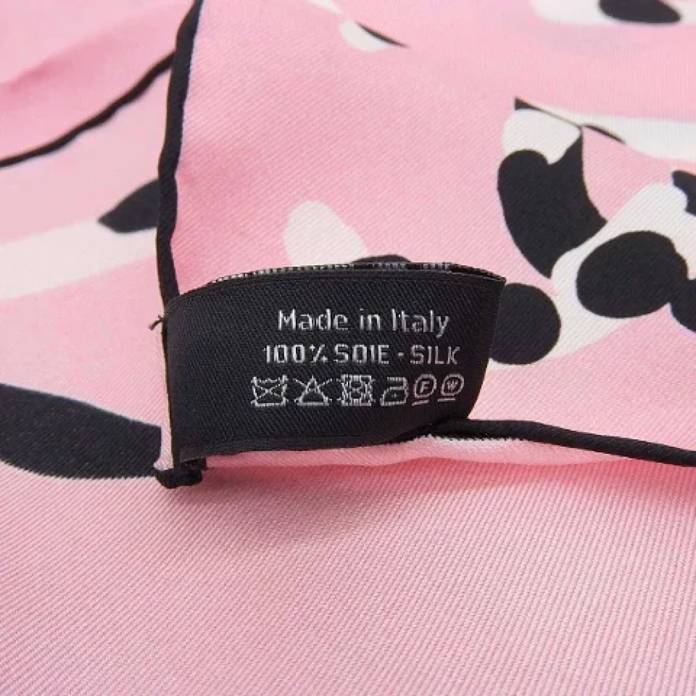 Chanel Vintage Pre-owned Silk scarves Pink Dames