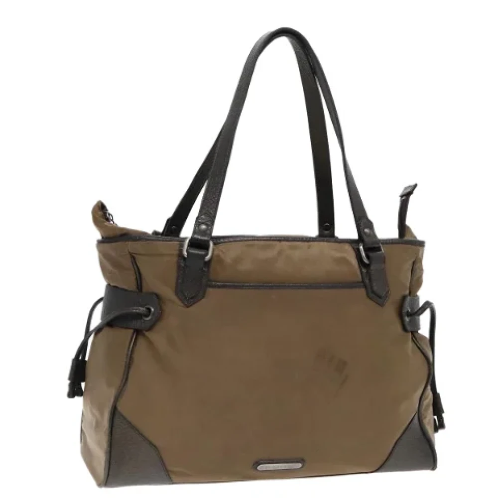 Burberry Vintage Pre-owned Canvas handbags Brown Dames