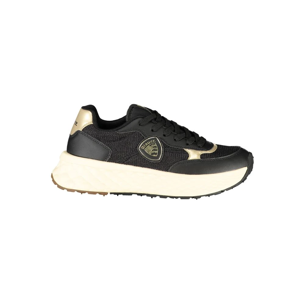 Blauer Women's Black Leather Sneaker - Sneakers - 3 Uk- Shoes