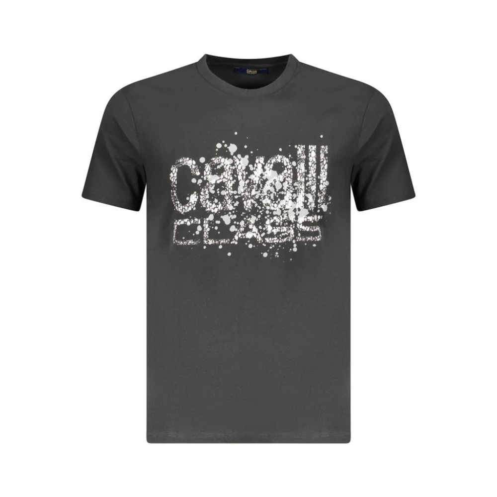 Cavalli Class Short Sleeve T-Shirt - Male - T-Shirts - Black - L - Tops