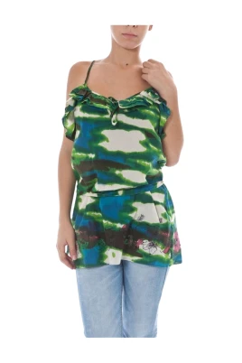 TieDye VNeck Blouse