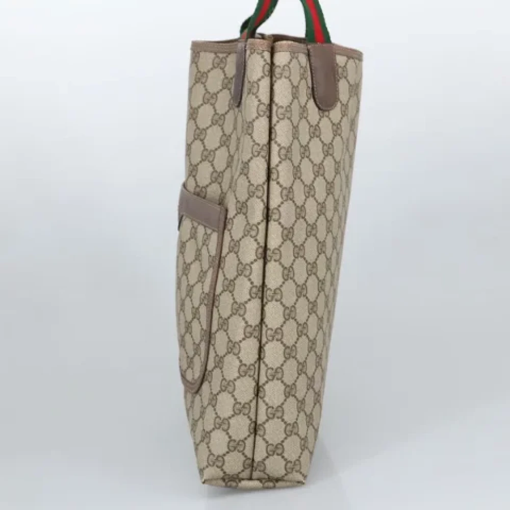 Gucci Vintage Pre-owned Canvas totes Beige Dames