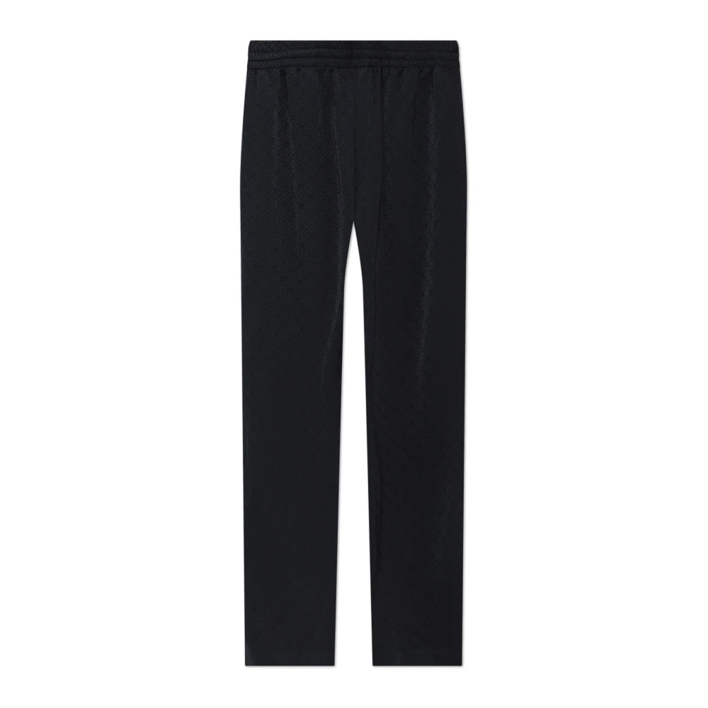 Casablanca Loose-Fit Monogram Trousers - Male - Wide Trousers - Blue - L - Trousers