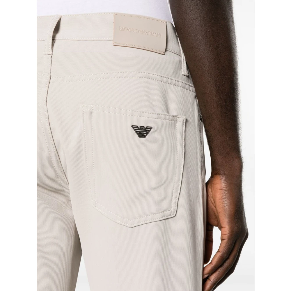Emporio Armani Logo Detail Herenbroek White Heren
