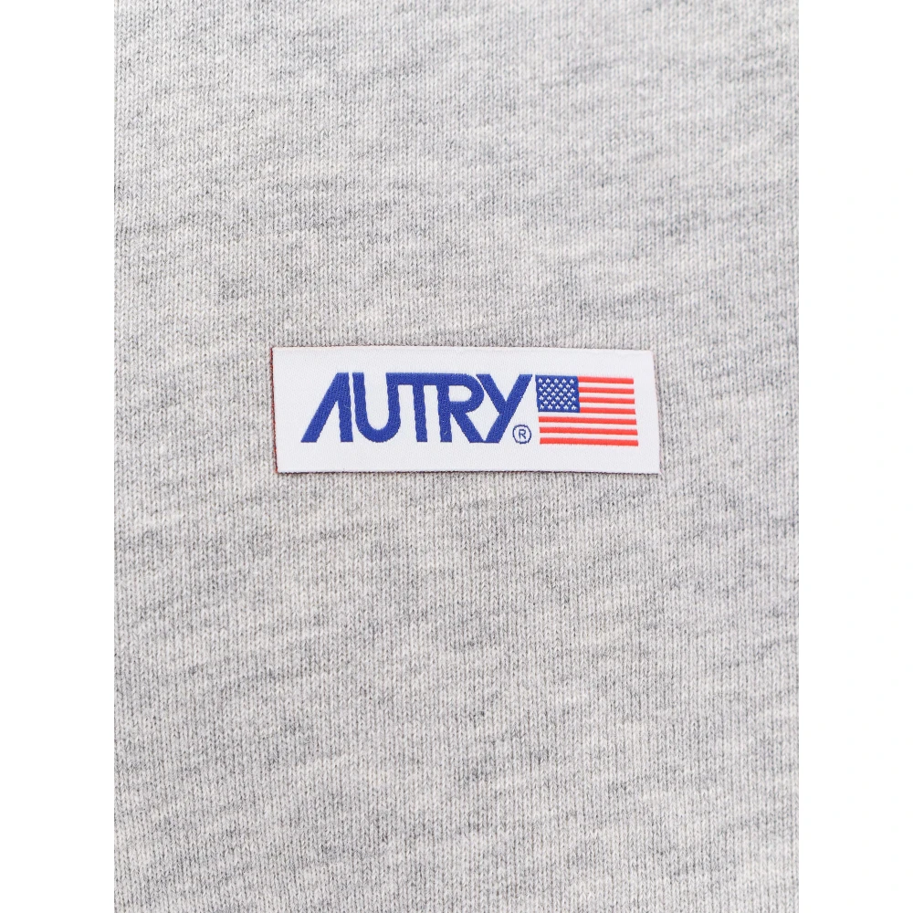 Autry Katoenen sweatshirt met logo patch Gray Heren