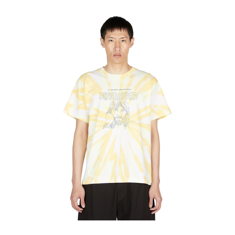 Liberaiders Tie Dye Grafisk T-Shirt Yellow, Herr