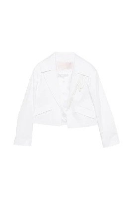 Logobroderad Cropped Blazer