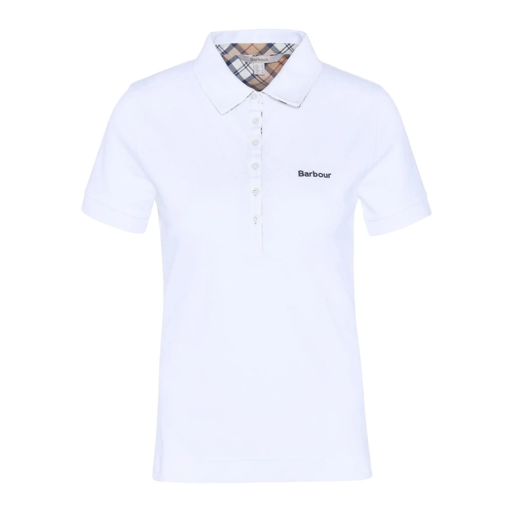 Barbour Women's White Cotton Elastane Tank Top