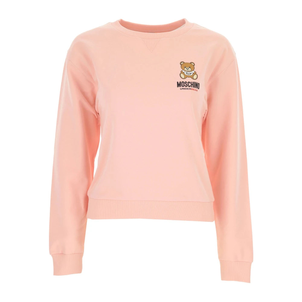 Moschino Roze Logo Sweatshirt voor Dames Pink Dames