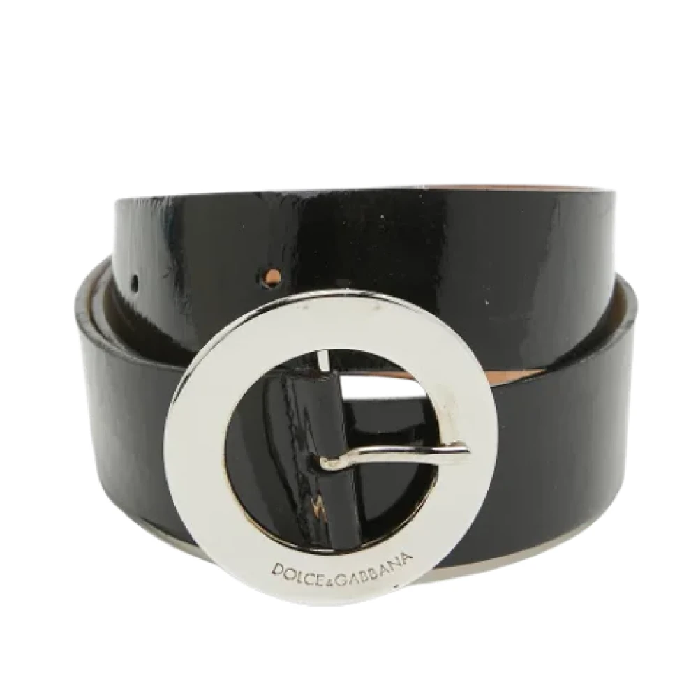 Dolce & Gabbana Pre-owned Leather belts Black Dames