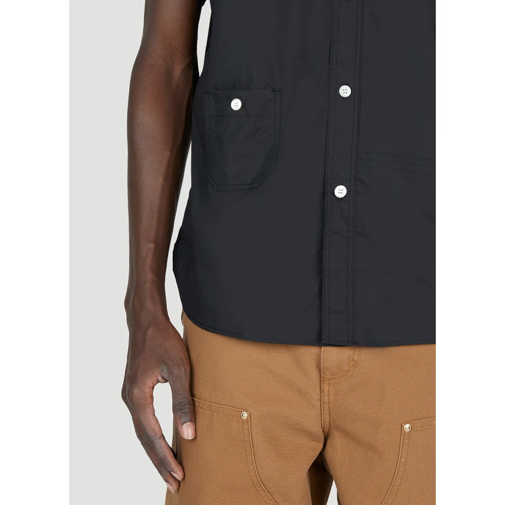 Carhartt WIP Logo Patch Poplin Overhemd Black Heren