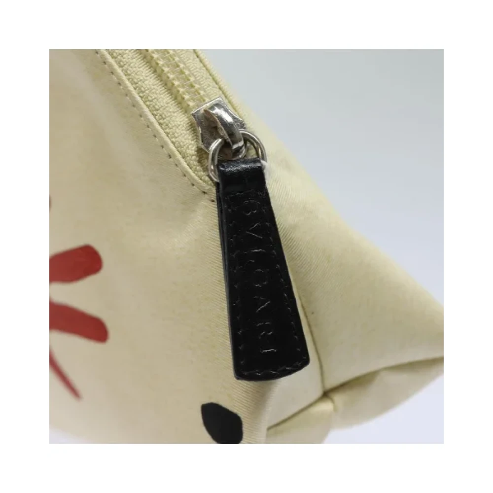 Bvlgari Vintage Pre-owned Canvas pouches Beige Dames