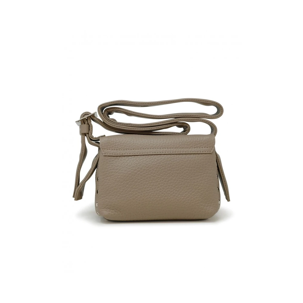 Zanellato Grijze leren handtas Postina Centauro Gray Dames