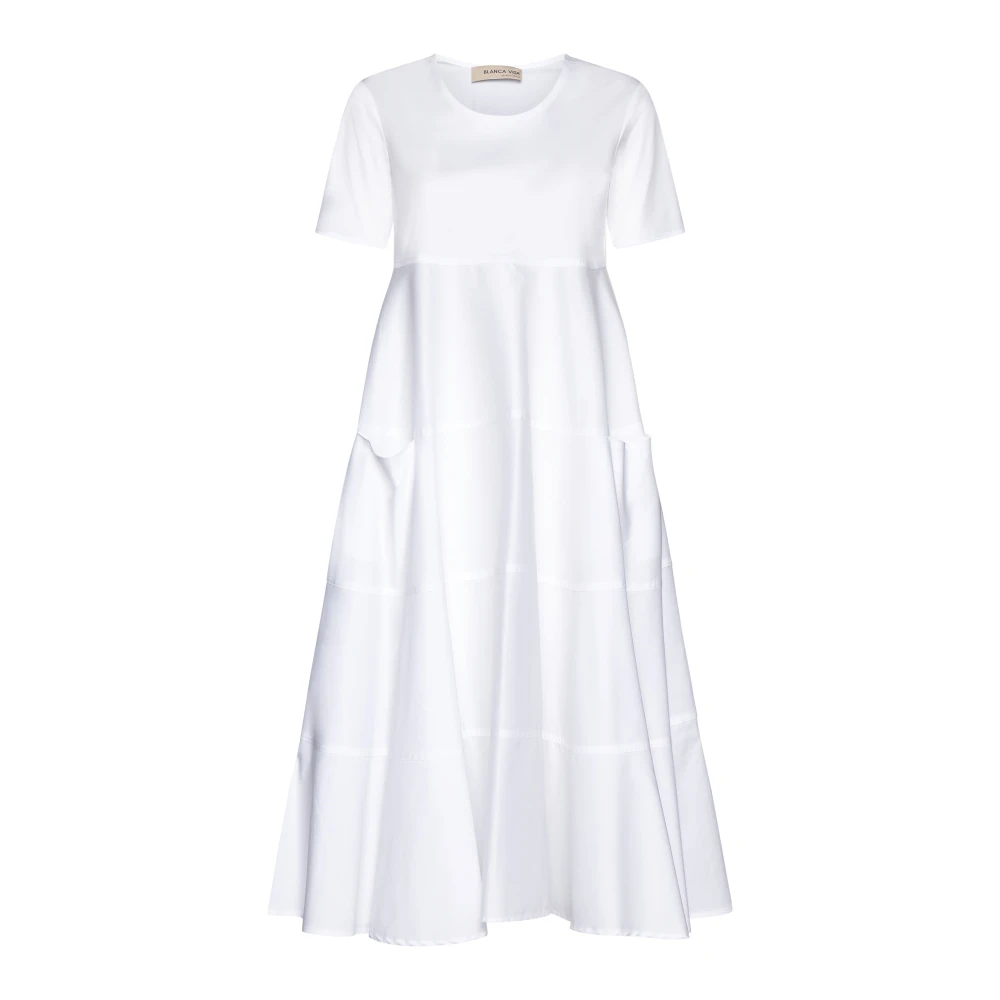Blanca Vita Elegante jurken met tasche ruota b White Dames