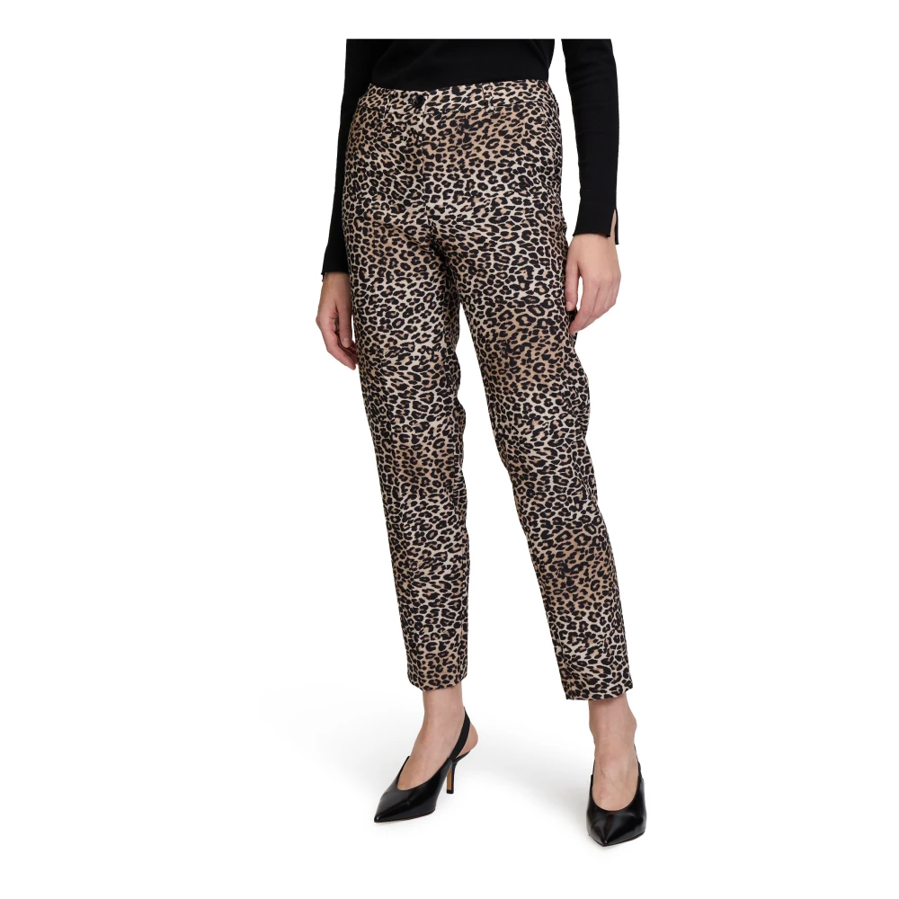 Betty Barclay Moderne zakelijke broek met dierenprint Multicolor Dames