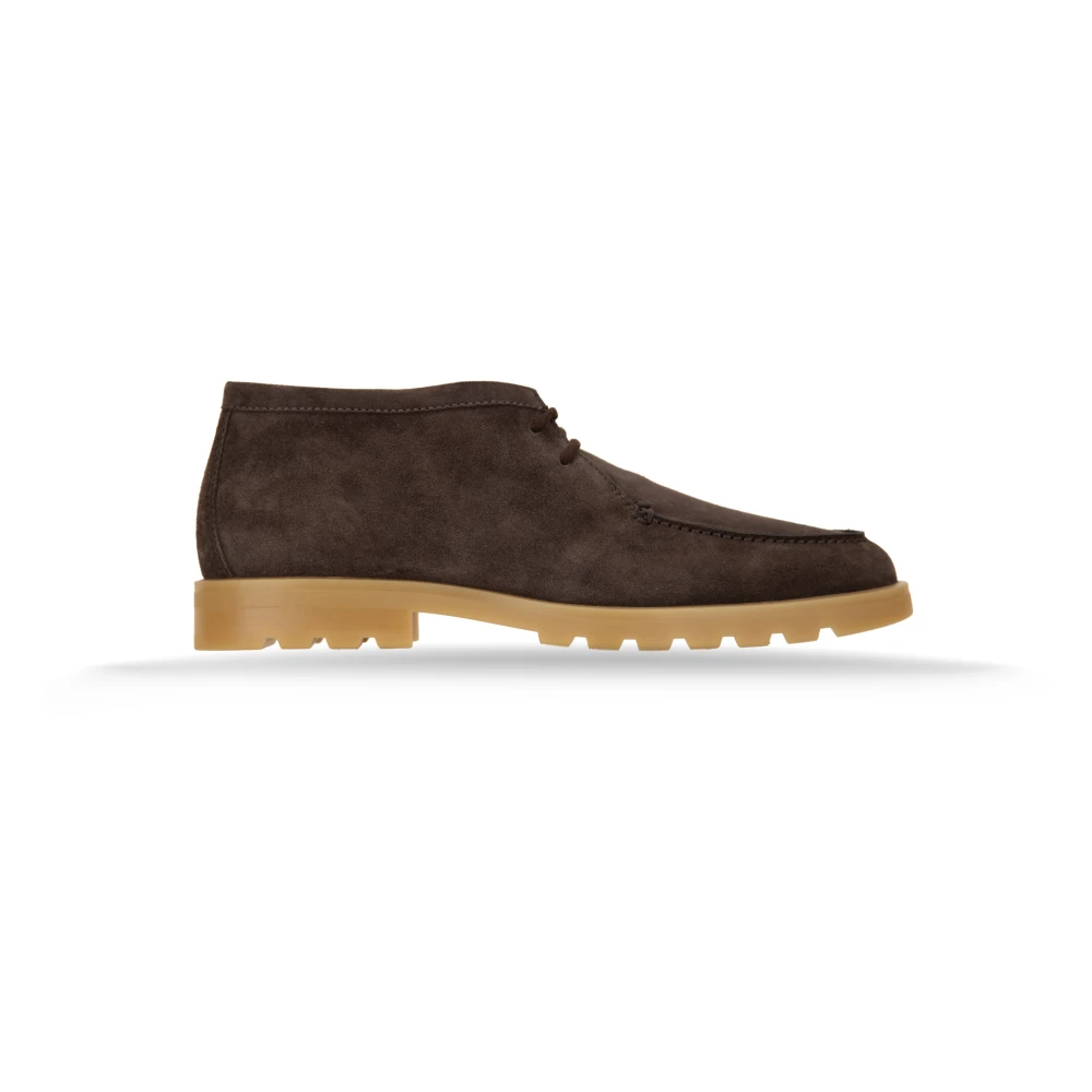 Santoni Men's Brown Lace-Up Boots, 9 Uk, Ankle Boots