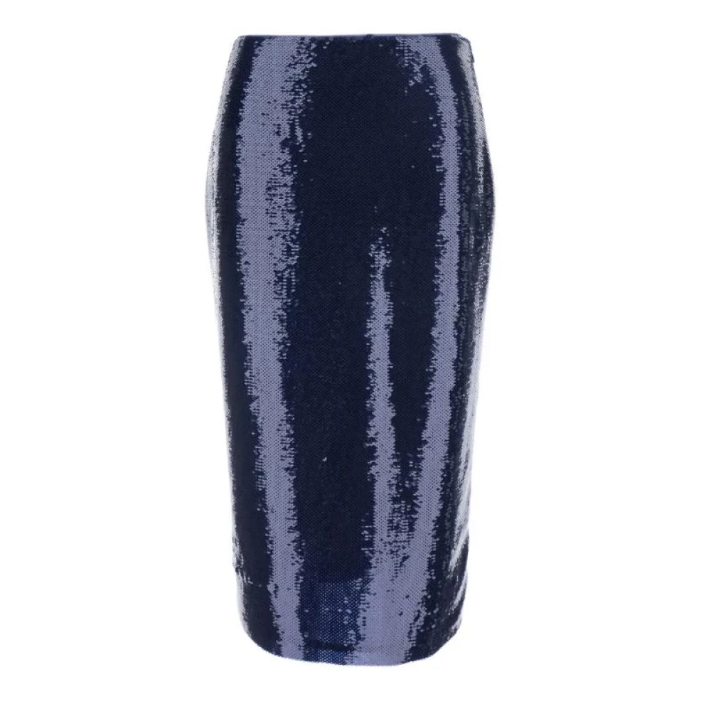 Tom Ford Blue Silk Midi Skirt - IT40 | M - Image 2