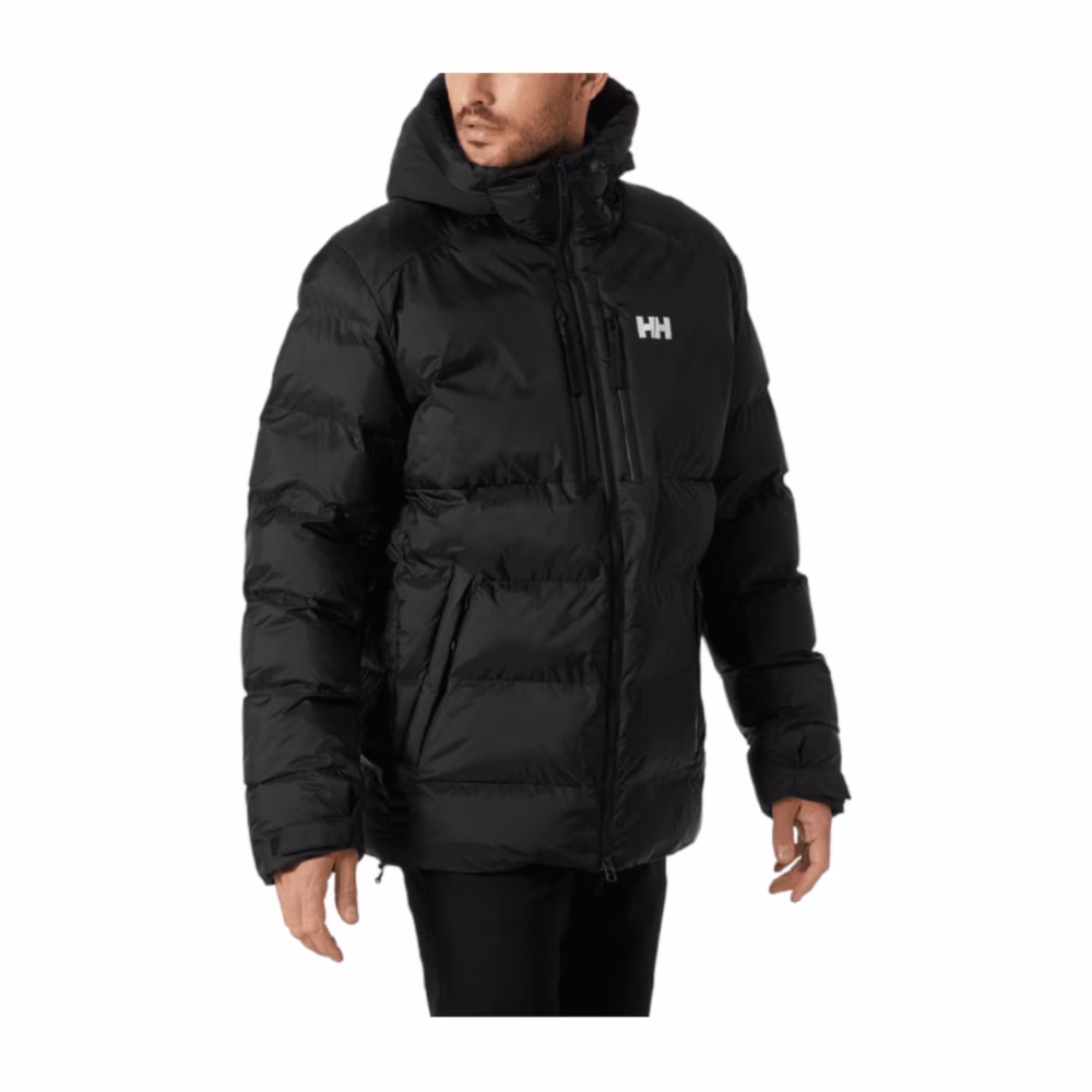Schwarze Park Puffy Jacke mit hochwertiger thermischer Isolierung