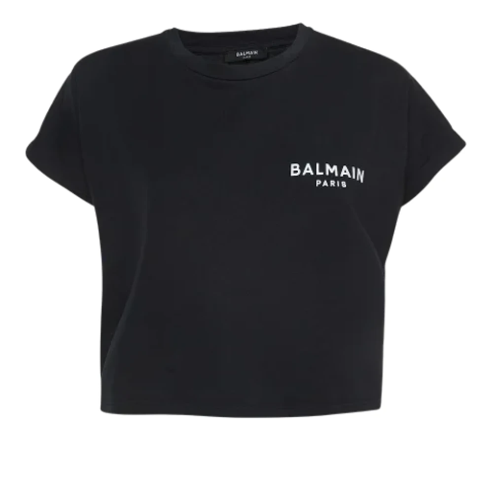 Balmain Pre-owned Cotton tops Black Dames