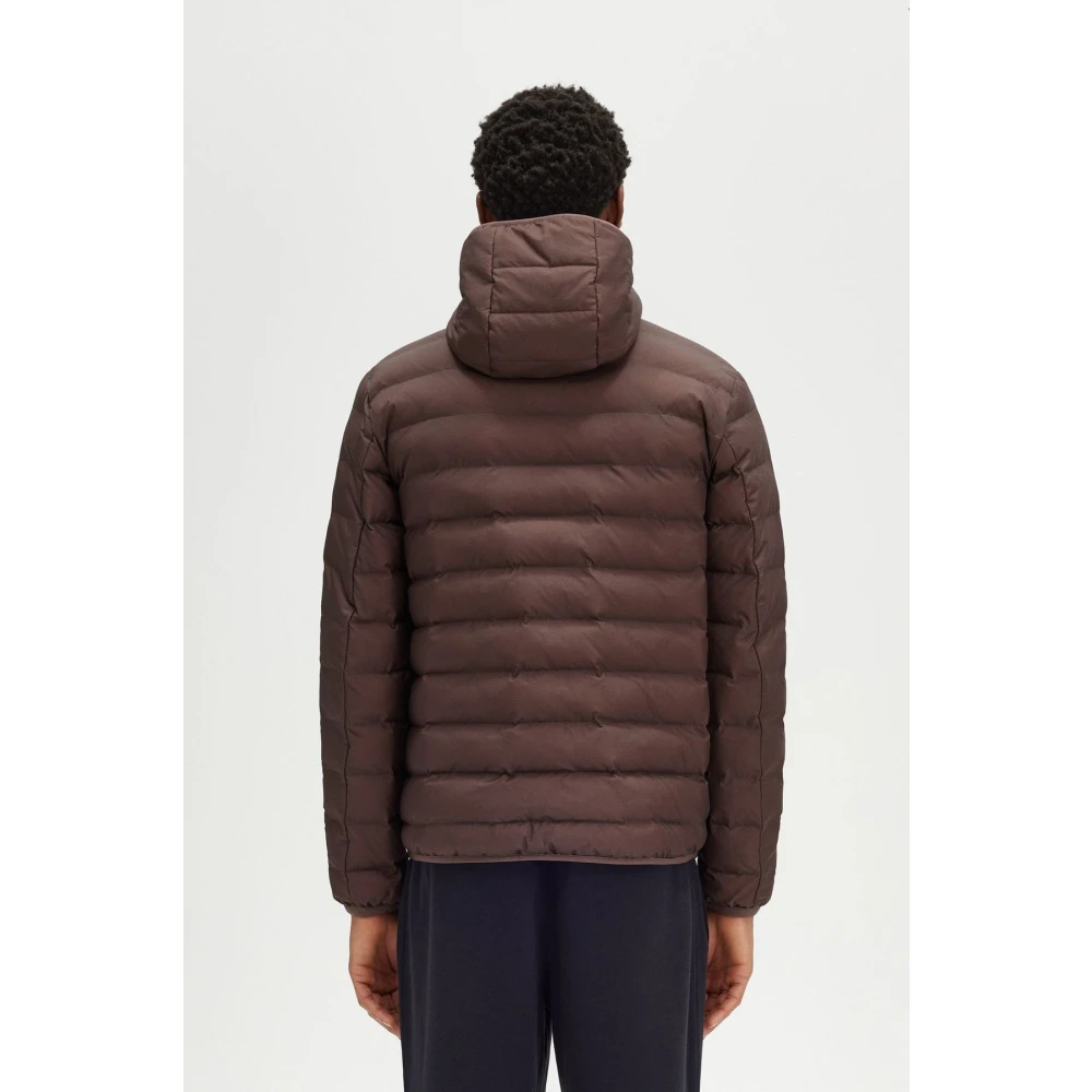 Fred Perry Bruine Gevoerde Jas met Capuchon Brown Heren