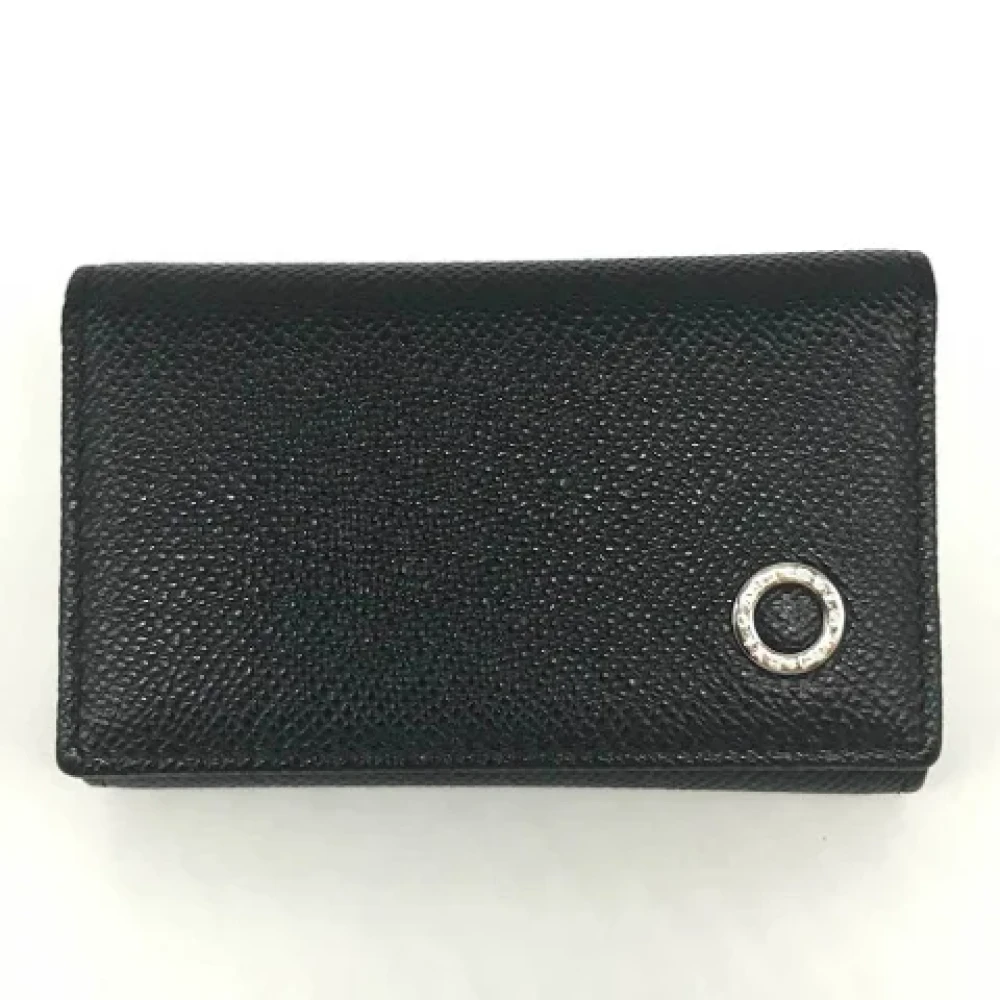 Bvlgari Vintage Pre-owned Leather key-holders Black Dames