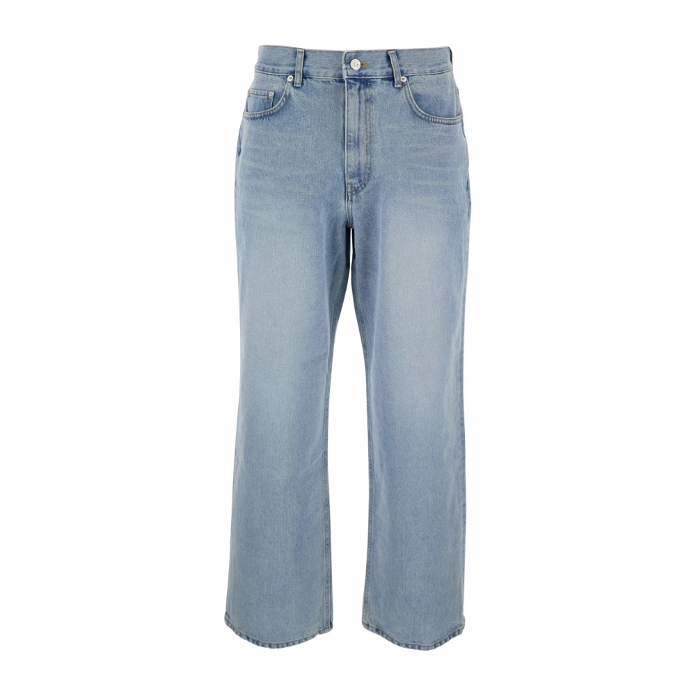 Dunst Lichtblauwe Denim Jeans met Logopatch Blue Heren
