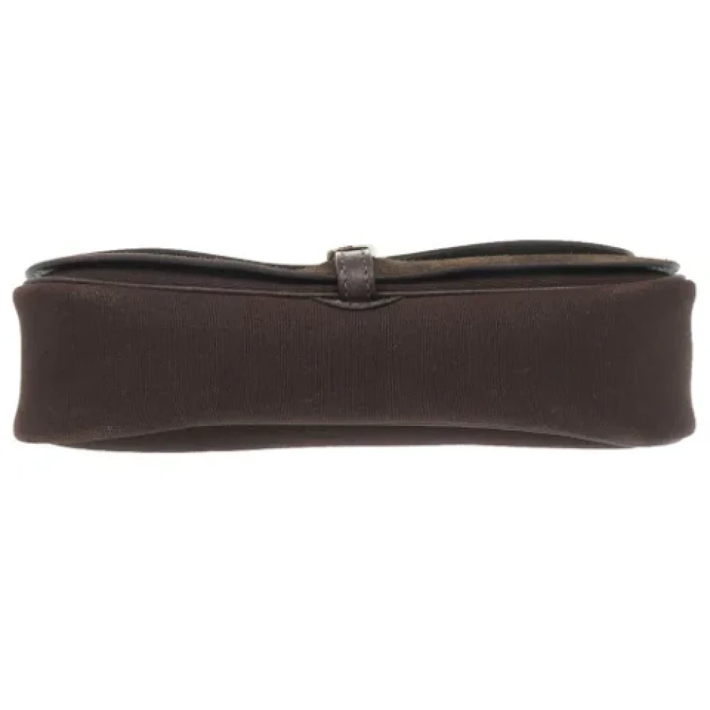 Hermès Vintage Pre-owned Fabric handbags Brown Dames