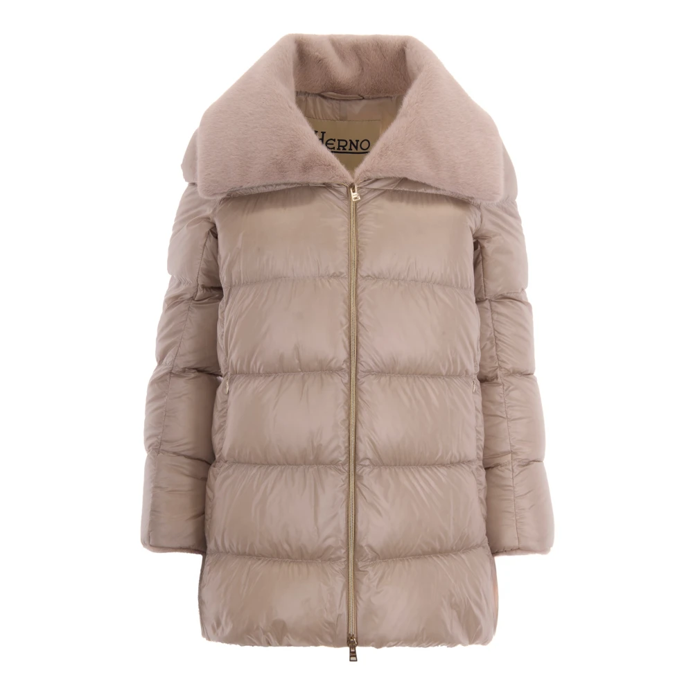 Herno Femme Beige - Doudoune Chantilly 1985 - Manteaux - Taille: 42 Fr