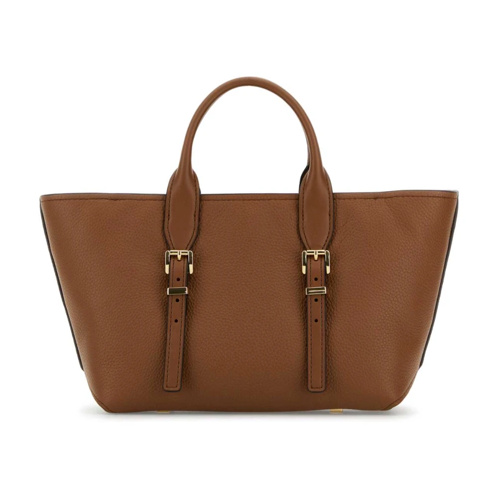 Michael Kors Caramel lederen shopper Brown Dames