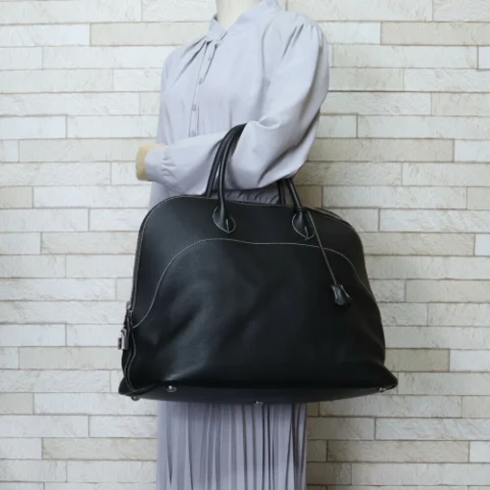 Hermès Vintage Pre-owned Fabric handbags Black Dames