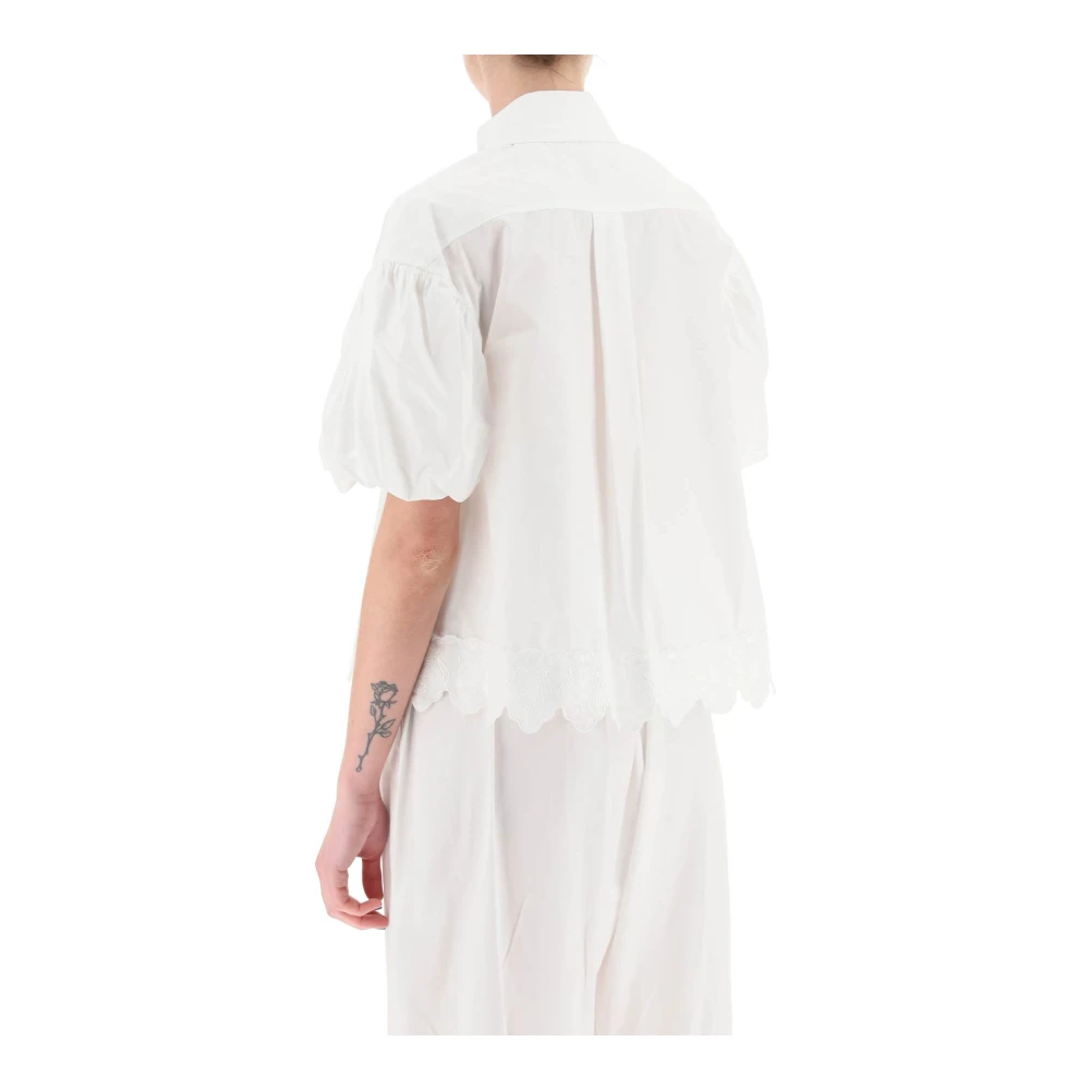 Simone Rocha Short Sleeve Shirts White Dames