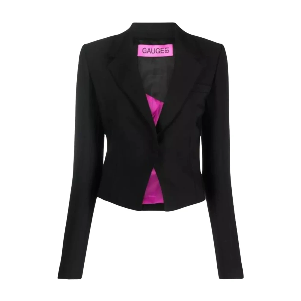 Gauge81 Zwarte Geknoopte Blazer Holon Stijl Black Dames