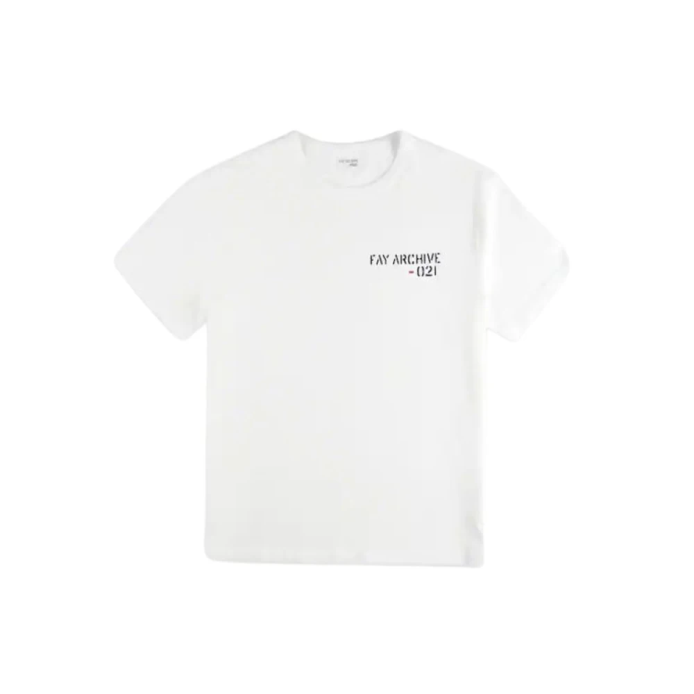 Fay - Tops > T-Shirts - White - Fay - Modalova