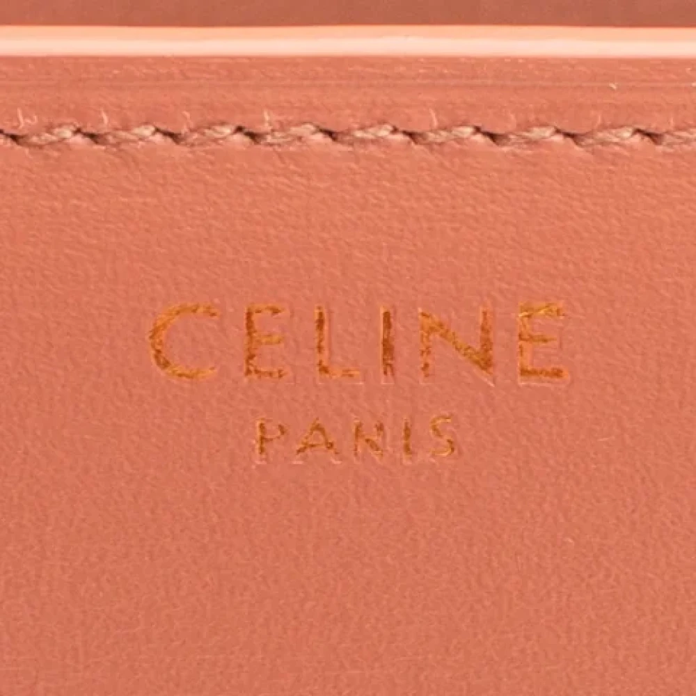 Celine Vintage Pre-owned Leather celine-bags Pink Dames