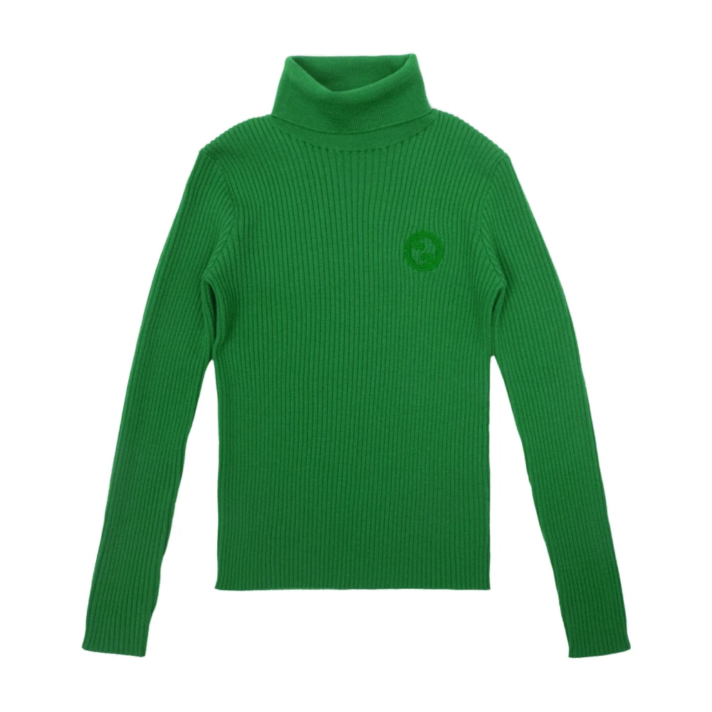 Gucci Broderad Logotyp Turtleneck Tröja Green, Flicka